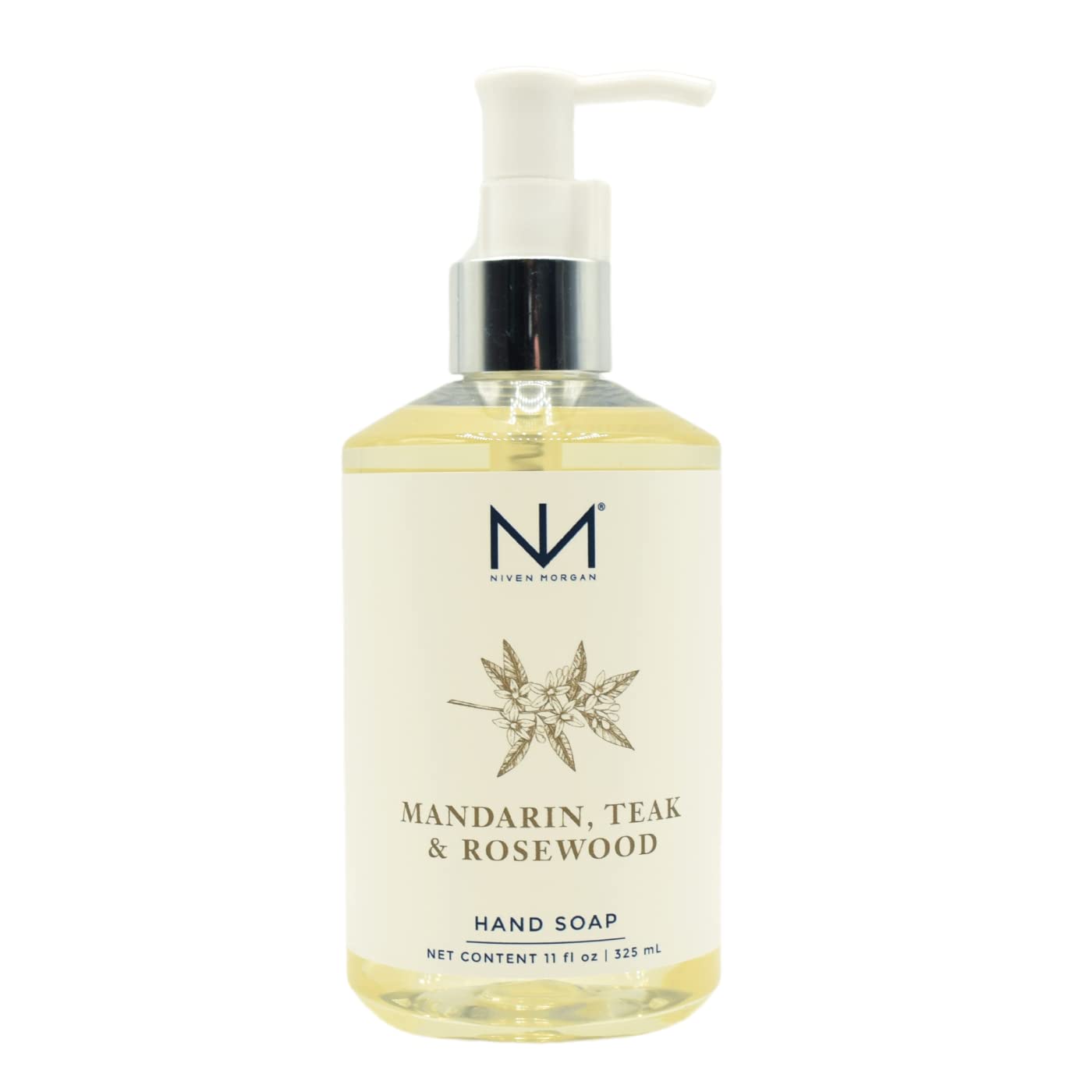 Niven Morgan Mandarin Teak & Rosewood Hand Soap – 11 fl oz (325 ml)