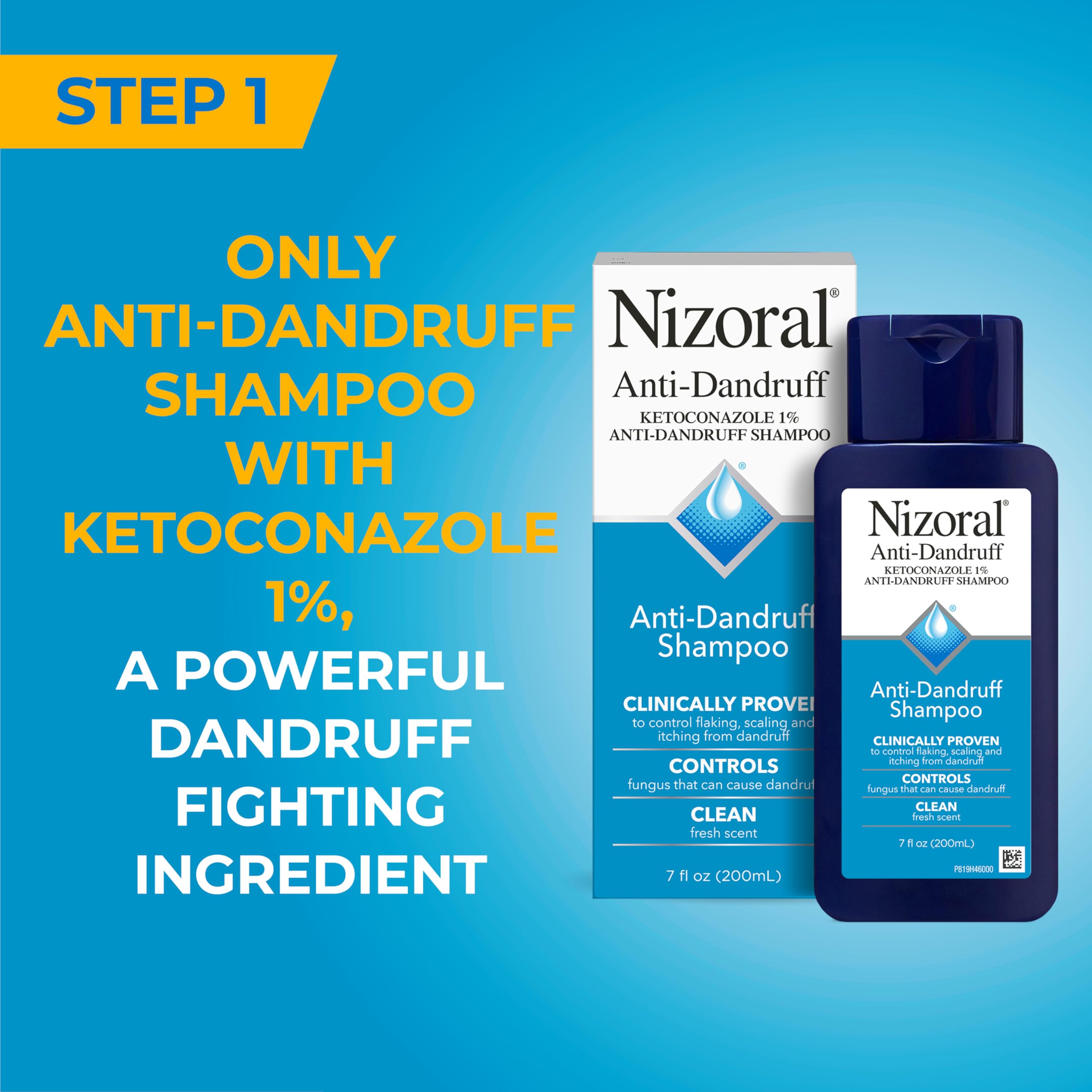 Nizoral Anti-Dandruff Shampoo + Deep Moisturizing Conditioner Bundle (7 oz + 9.4 oz) | Ketoconazole 1%
