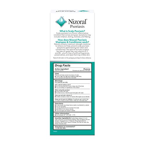 Nizoral Psoriasis Shampoo & Conditioner - 11 oz | Maximum Strength Scalp Relief