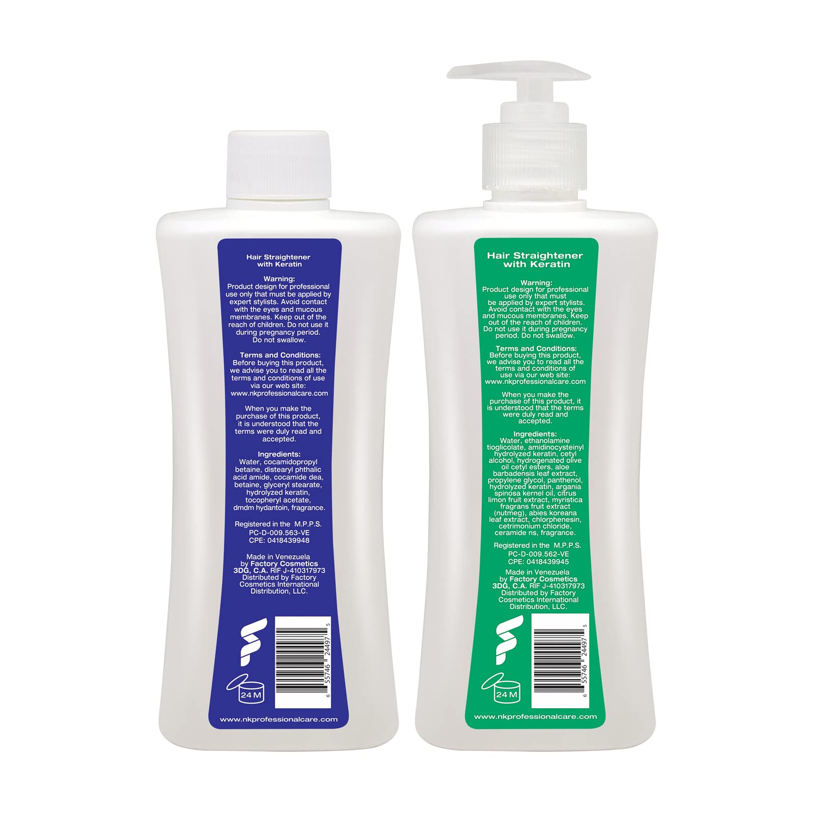 NK Professional Care Keratin Hair Straightening Treatment for All Hair Types – 450ml (15oz)