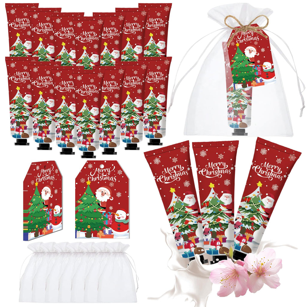 50-Piece Nlicrst Christmas Hand Cream Bulk Set – Santa & Snowman Gift Favors