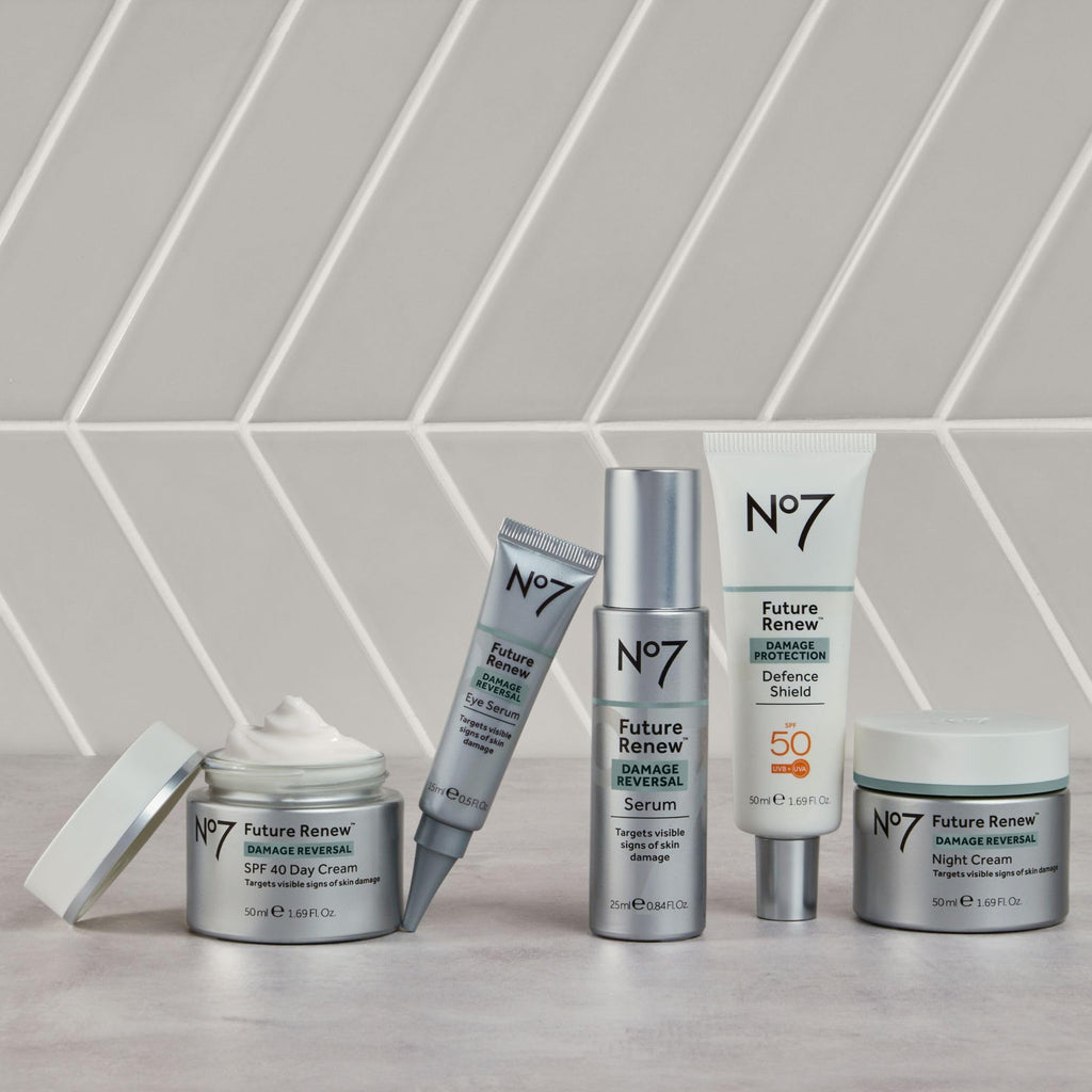 No7 Future Renew Defense Shield SPF 50 – Oil-Free Facial Moisturizer & Sunscreen with Peptides