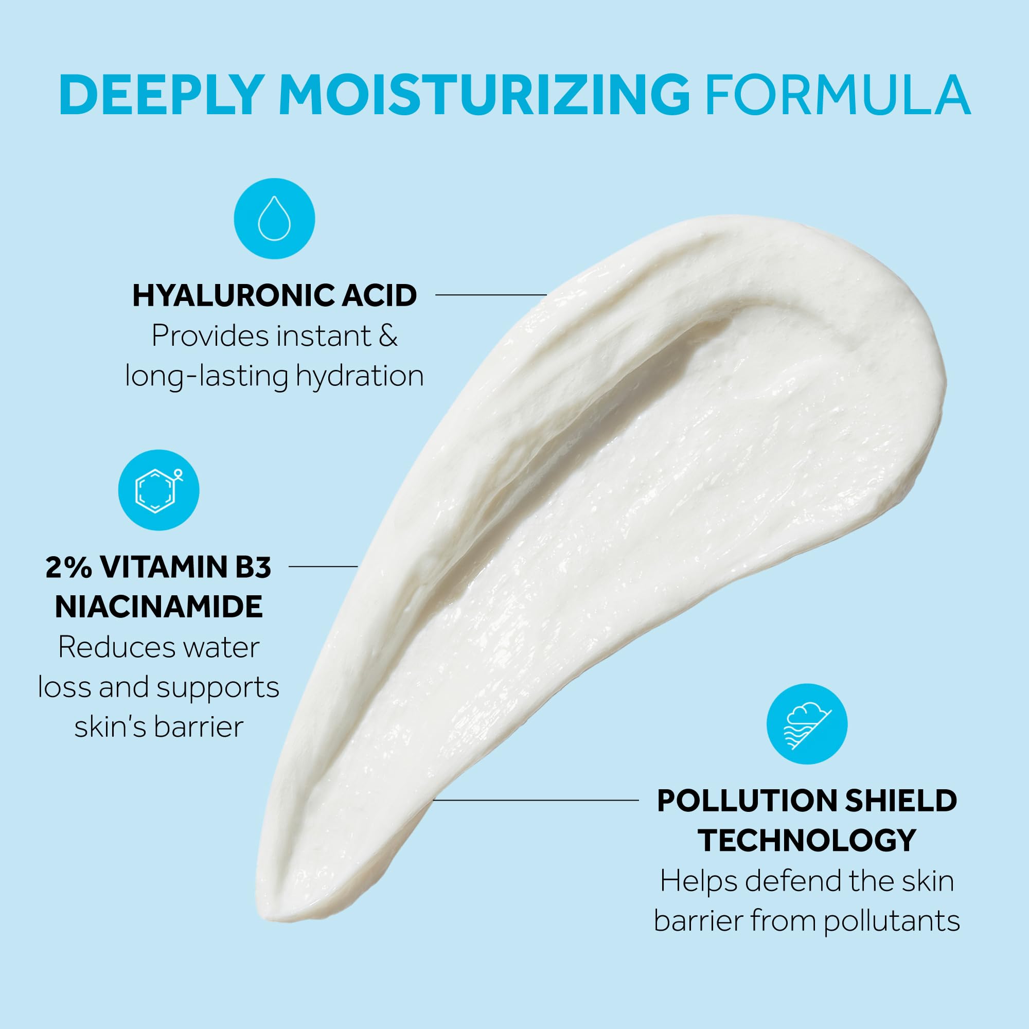 No7 HydraLuminous+ Whipped Day Cream – 72h Hydration with 2% Hyaluronic Acid & 5% Niacinamide (1.69 fl oz)