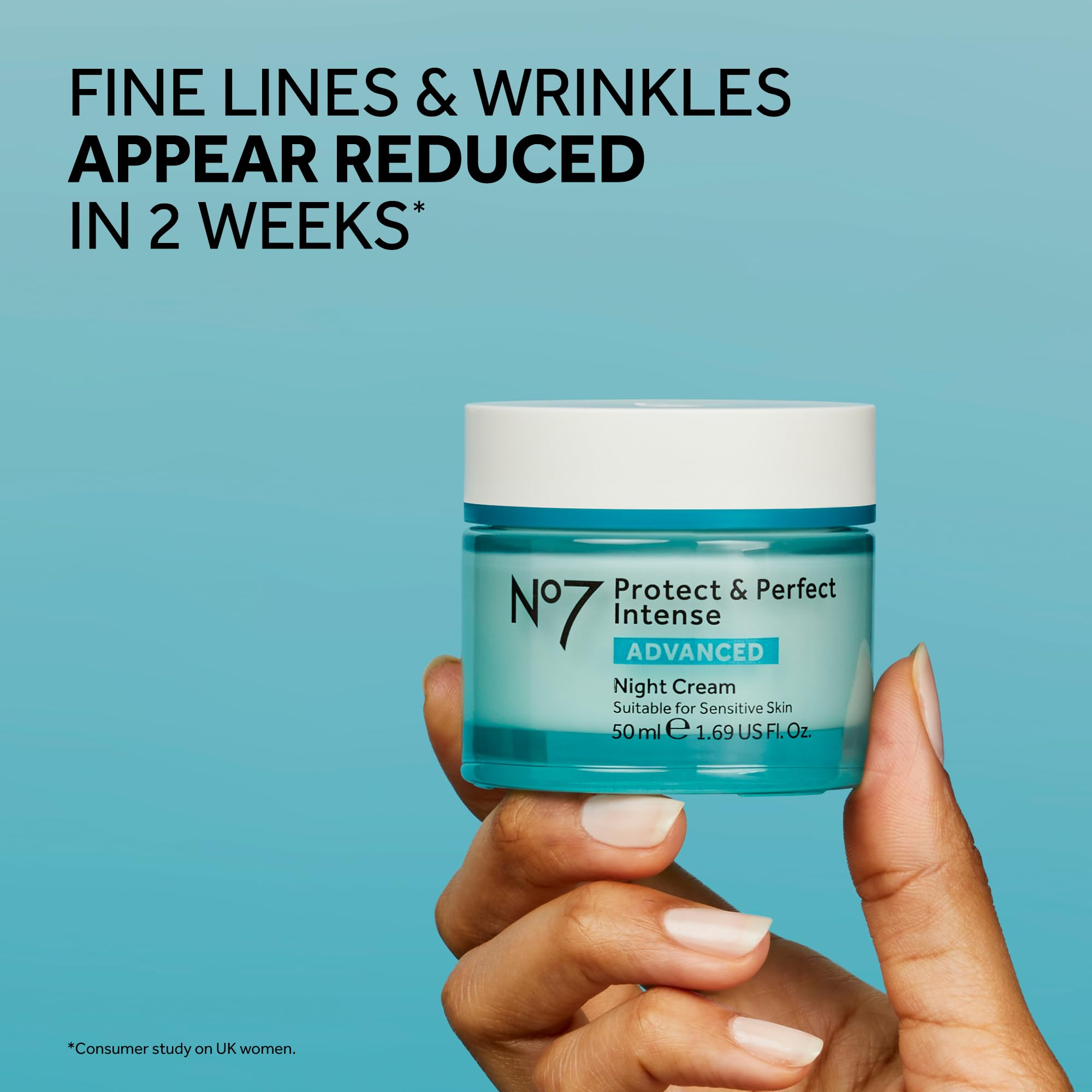 No7 Protect & Perfect Intense Advanced Night Cream – Vitamin E, Shea Butter & Collagen Peptide Technology (1.69 fl oz)