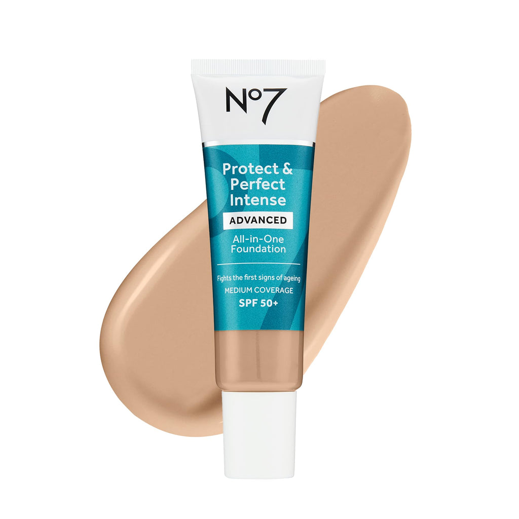 No7 Protect & Perfect Advanced All-in-One Foundation – SPF 50, Warm Ivory (30ml)
