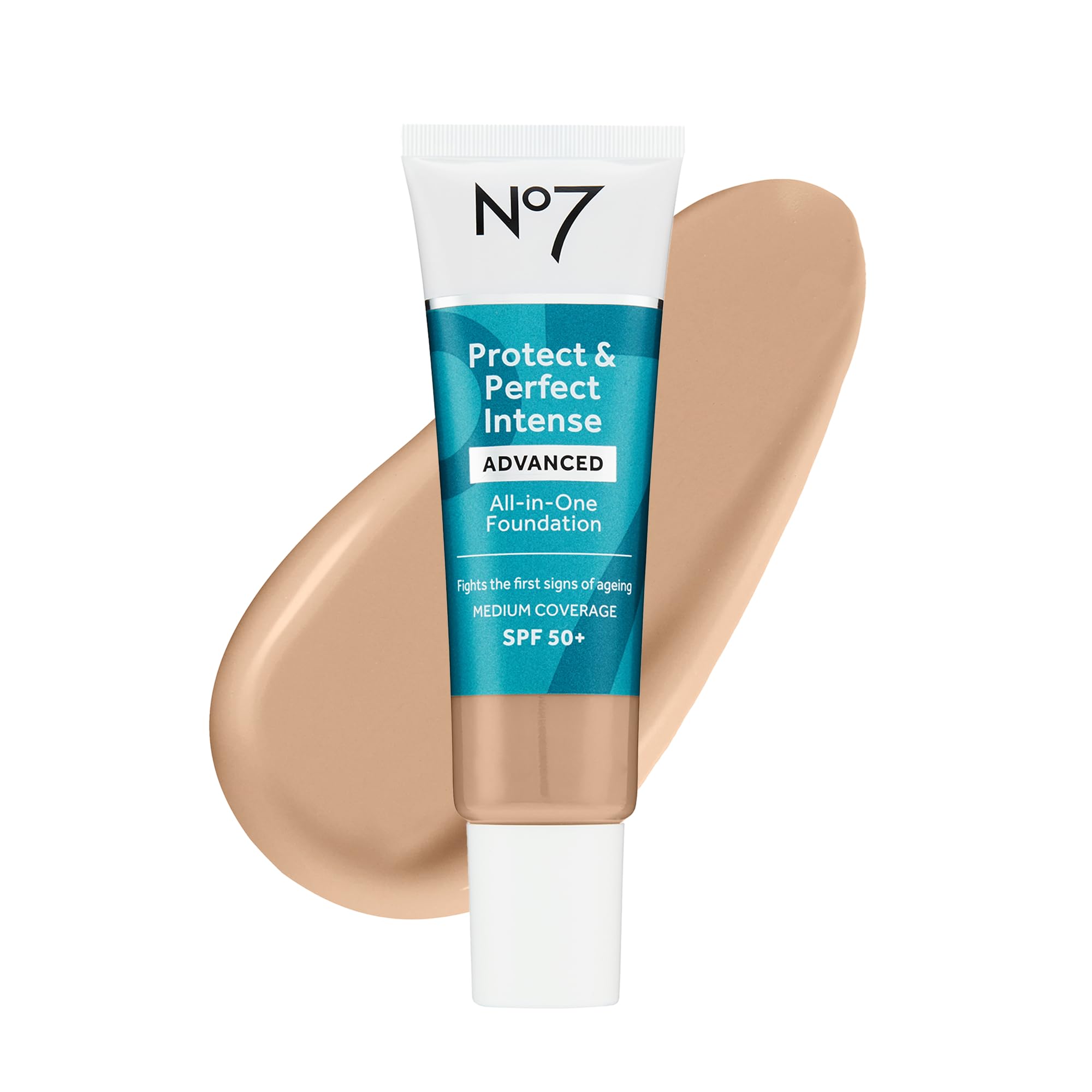 No7 Protect & Perfect Advanced All-in-One Foundation – SPF 50, Warm Ivory (30ml)