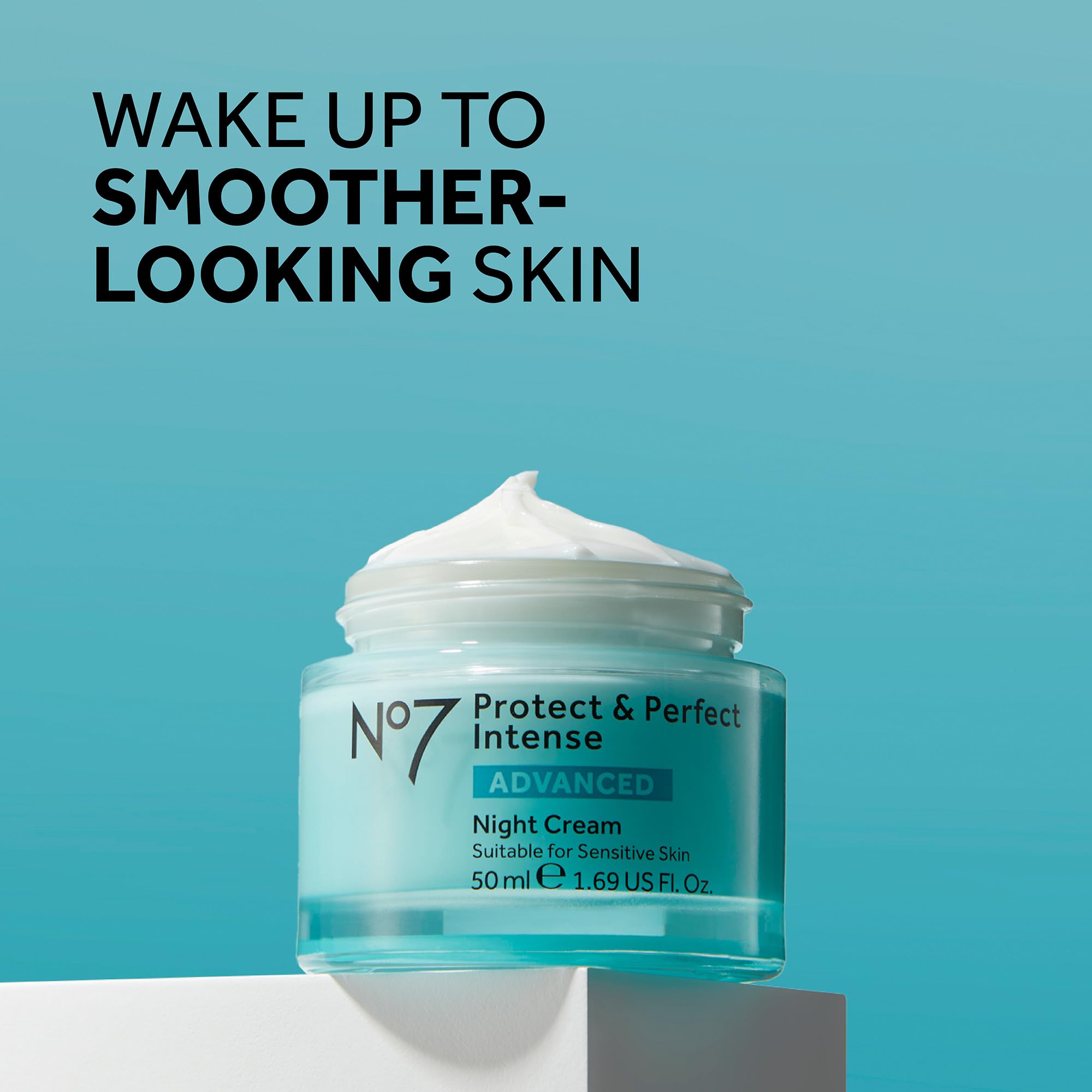 No7 Protect & Perfect Intense Advanced Night Cream – Vitamin E, Shea Butter & Collagen Peptide Technology (1.69 fl oz)
