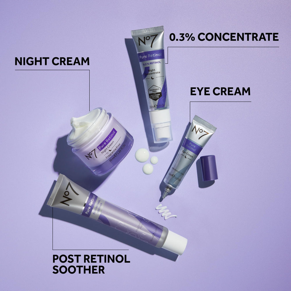 No7 Pure Retinol Eye Cream - 0.5% Retinol, Shea Butter & Matrixyl 3000 Plus