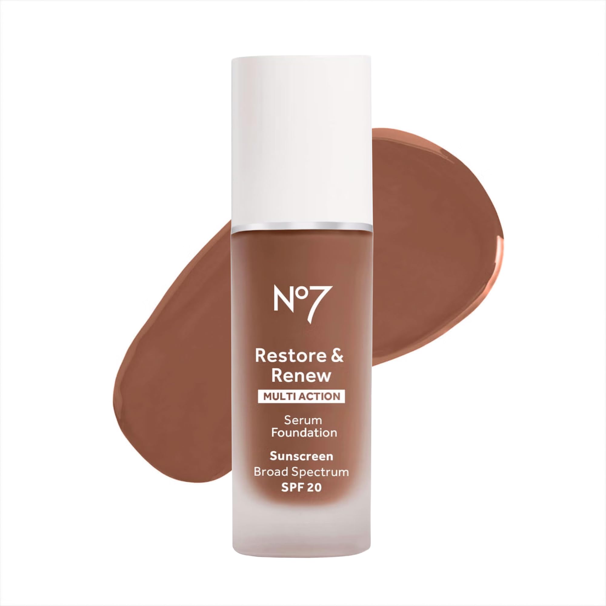 No7 Restore & Renew Multi Action Serum Foundation Cedar – Medium Coverage, SPF 15, Vitamin C & Collagen
