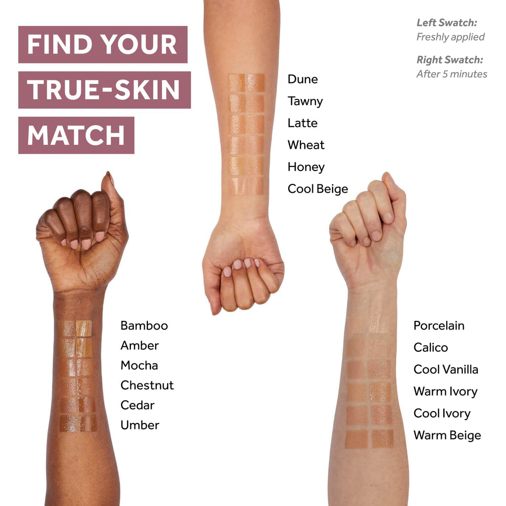 No7 Restore & Renew Multi Action Serum Foundation Cedar – Medium Coverage, SPF 15, Vitamin C & Collagen