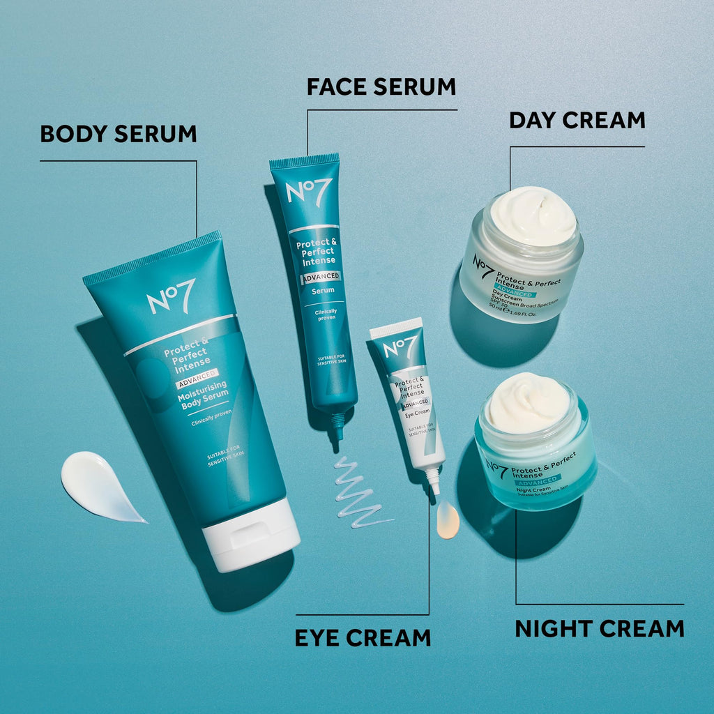 No7 Protect & Perfect Intense Advanced Night Cream – Vitamin E, Shea Butter & Collagen Peptide Technology (1.69 fl oz)