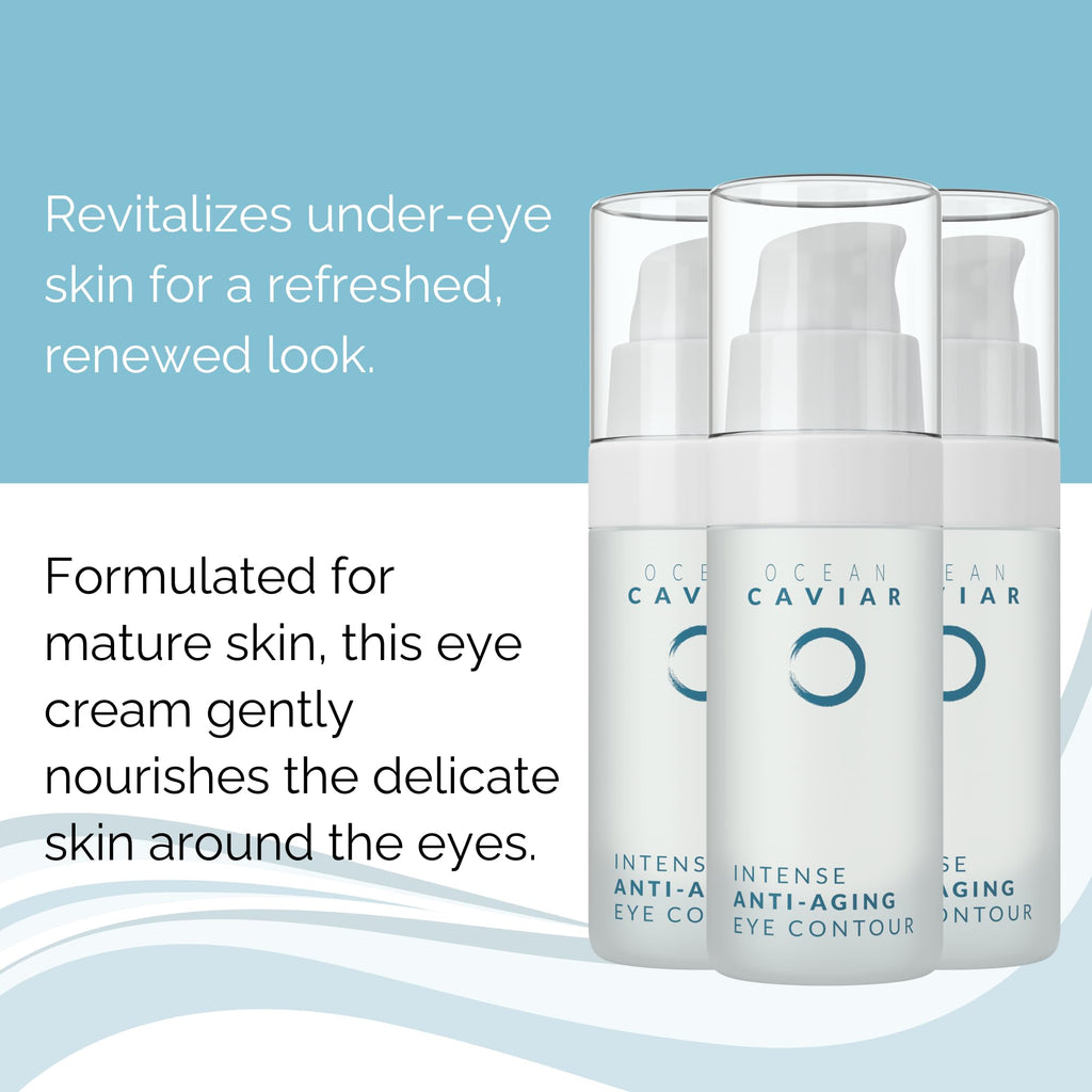 Noche Y Dia Caviar Eye Contour – Anti-Aging Eye Cream with Hyaluronic Acid (30mL) – Made in Spain