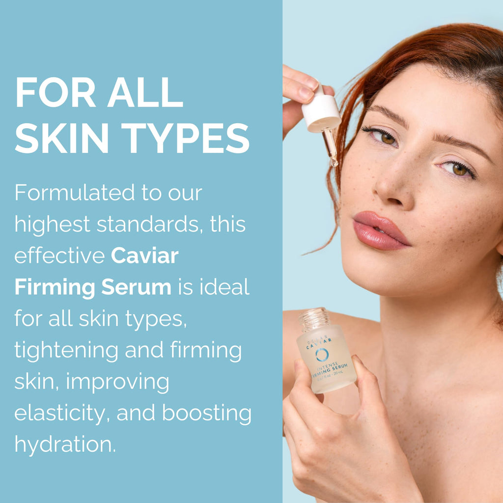 Noche Y Dia Caviar Intense Firming Serum – Anti-Aging Face Serum with Vitamin E (20 mL)