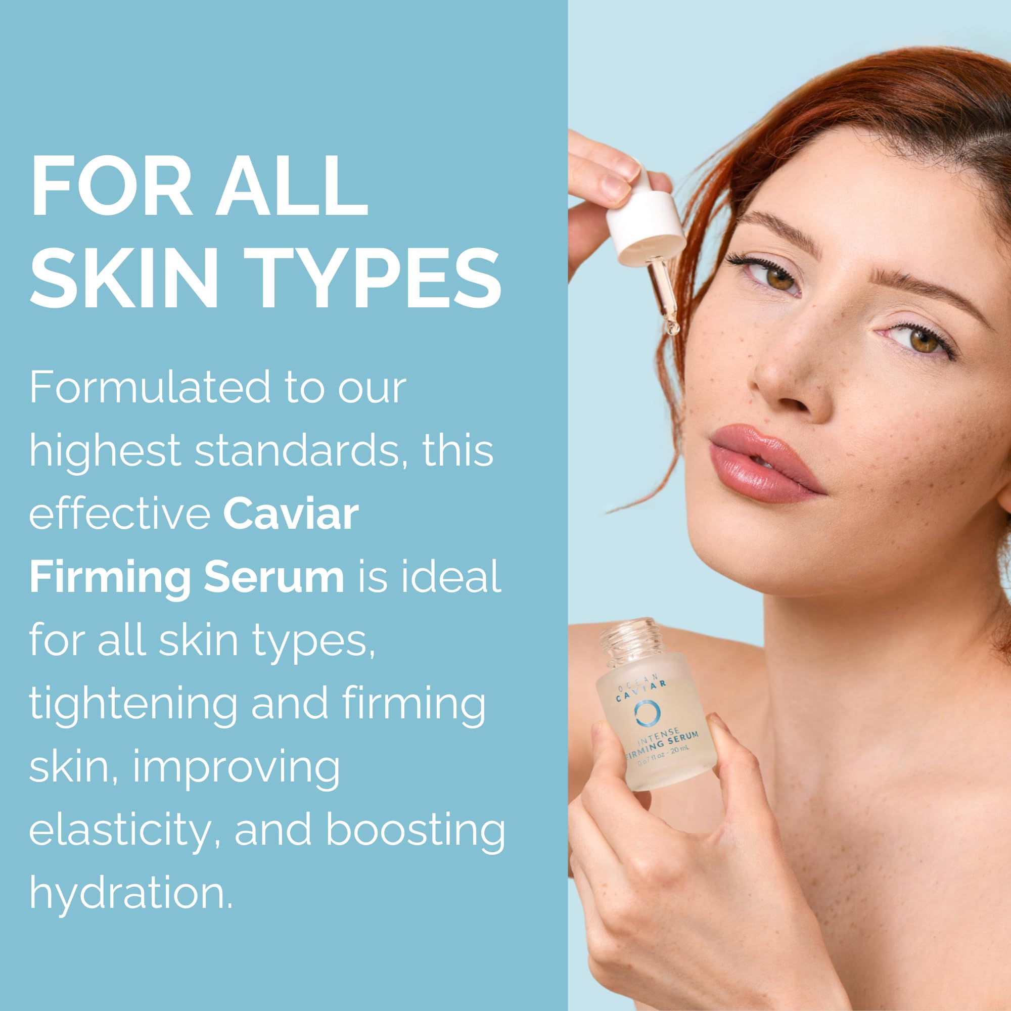 Noche Y Dia Caviar Intense Firming Serum – Anti-Aging Face Serum with Vitamin E (20 mL)