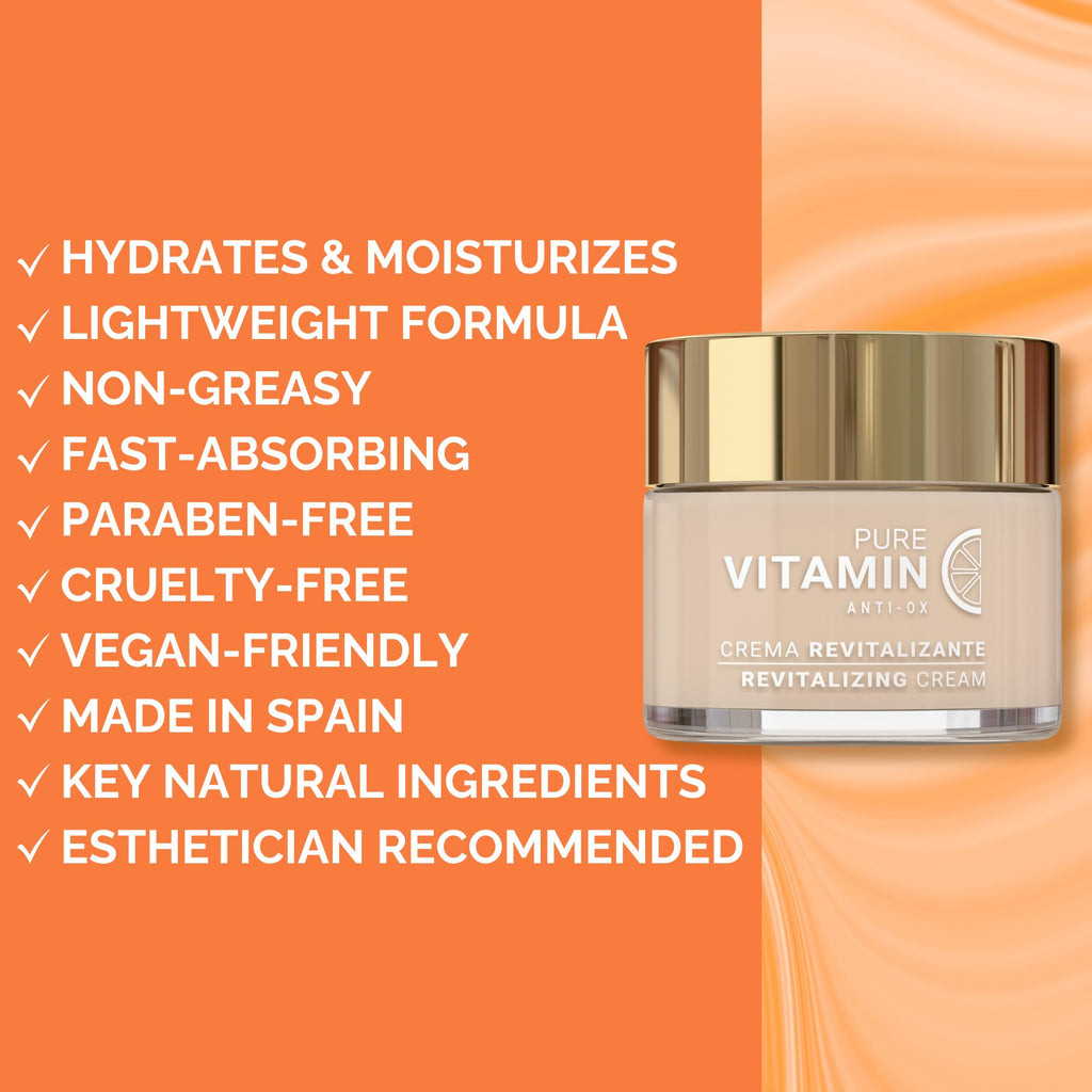 Noche Y Dia Vitamin C Face Cream – Hydrating Lightweight Moisturizer for All Skin Types | 60mL
