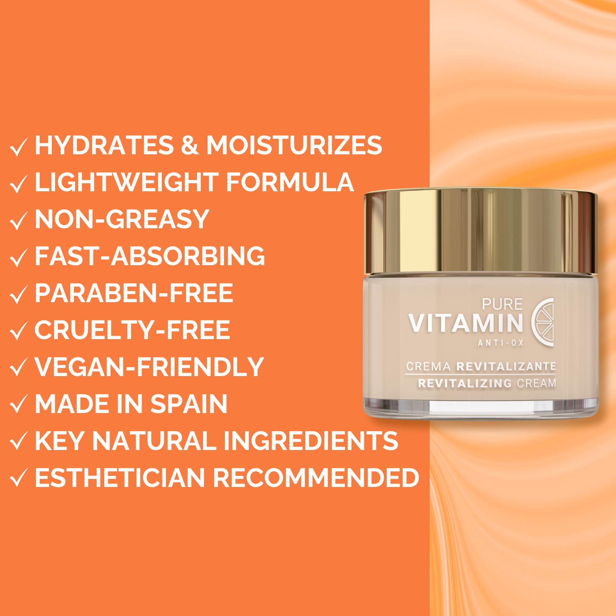 Noche Y Dia Vitamin C Face Cream – Hydrating Lightweight Moisturizer for All Skin Types | 60mL