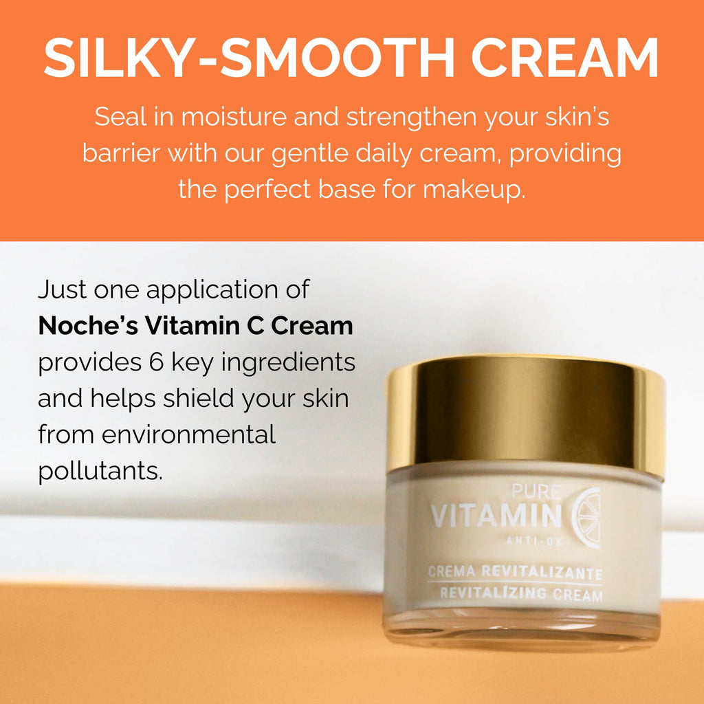 Noche Y Dia Vitamin C Face Cream – Hydrating Lightweight Moisturizer for All Skin Types | 60mL