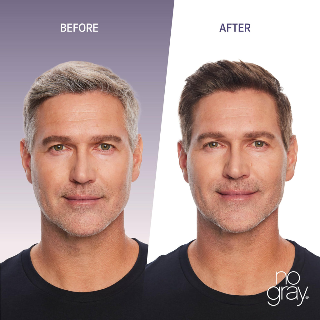 No Gray Quick Permanent Hair Color Shampoo – Dark Brown, 8.45 oz | 5-Min Gray Coverage