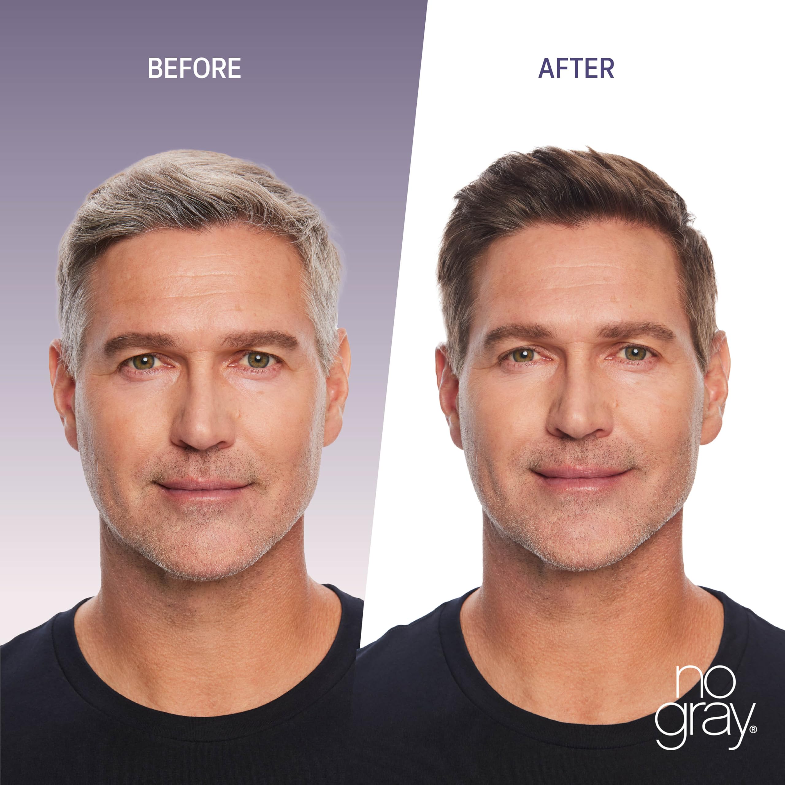 No Gray Quick Permanent Hair Color Shampoo – Dark Brown, 8.45 oz | 5-Min Gray Coverage