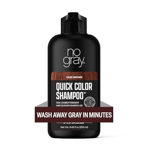No Gray Quick Color Shampoo – Black, 8.45 oz | 5-Minute Gray Coverage