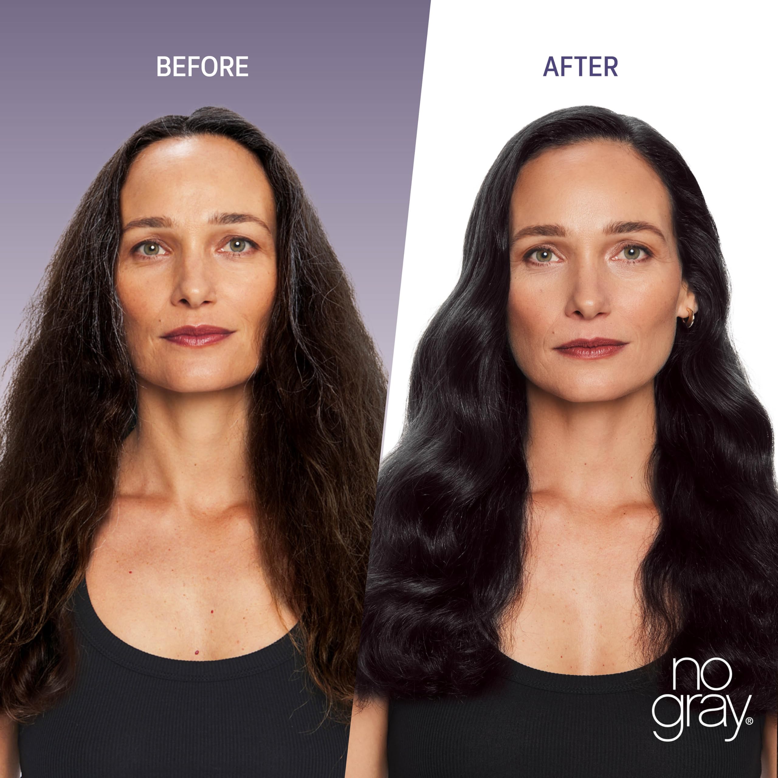 No Gray Quick Color Shampoo – Black, 8.45 oz | 5-Minute Gray Coverage