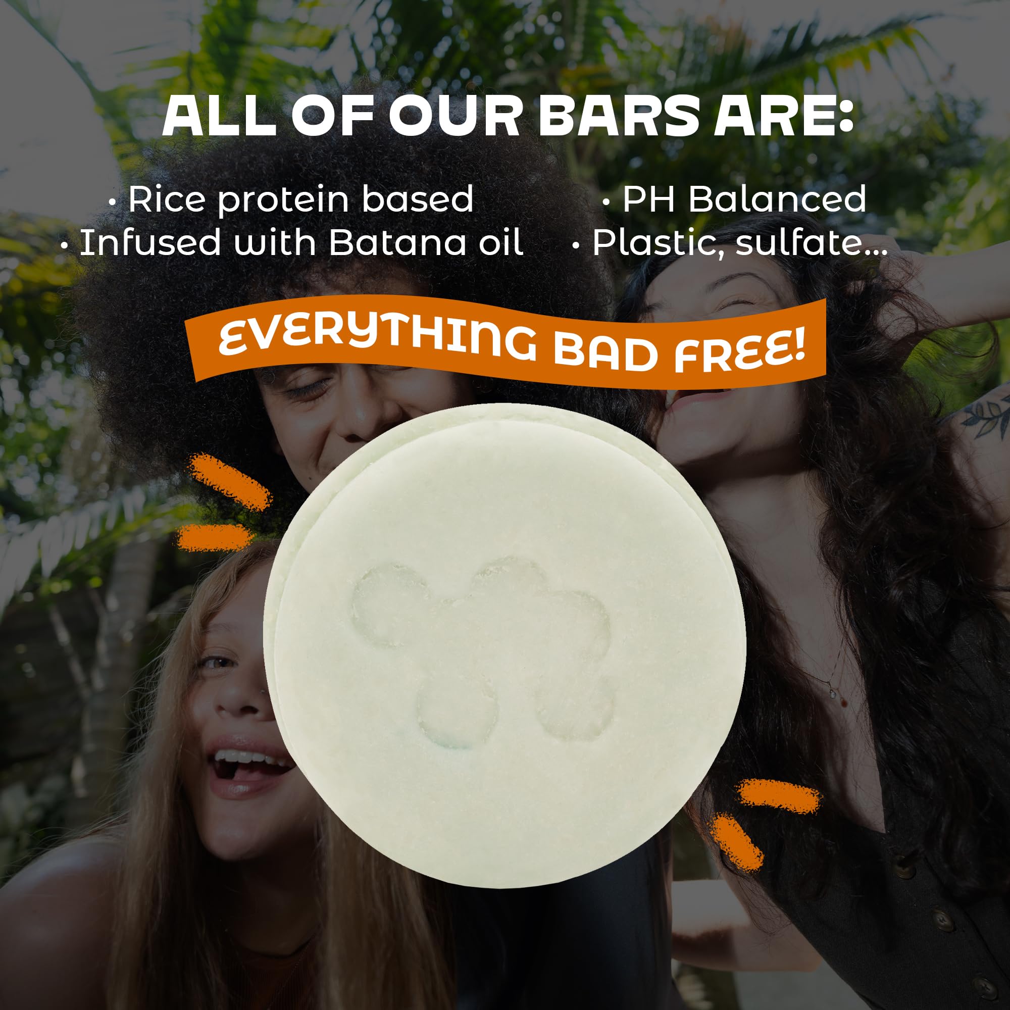 NOLE CARE Sustainable Bar Shampoo – Rosemary Mint & Batana Oil for Dry & Thinning Hair
