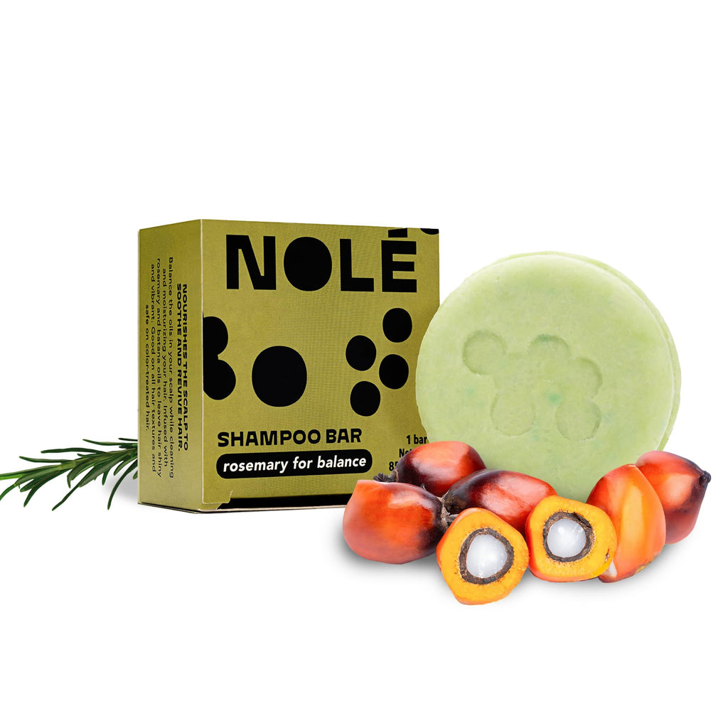 NOLE CARE Sustainable Bar Shampoo – Rosemary Mint & Batana Oil for Dry & Thinning Hair