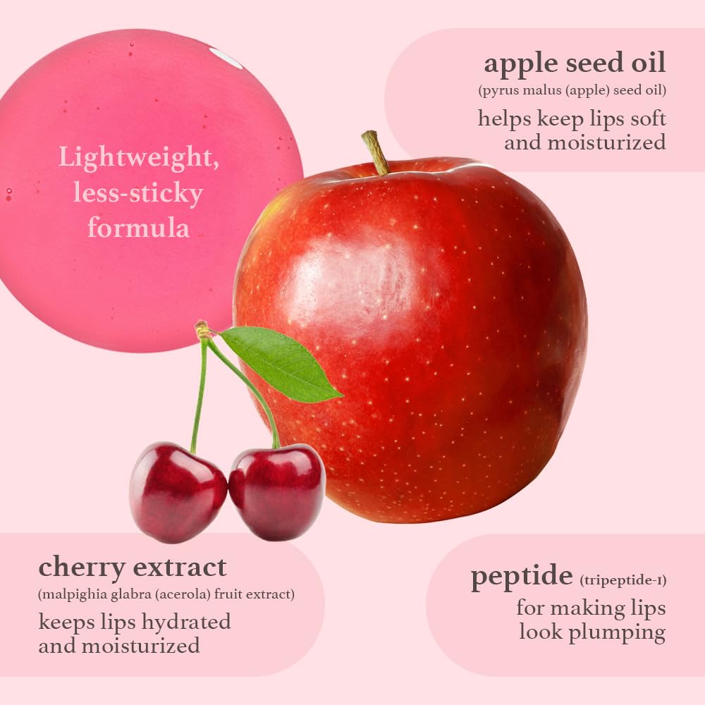 NOONI Korean Lip Oil Set – Appleberry & Applecherry | Long-Lasting Hydrating Lip Glow