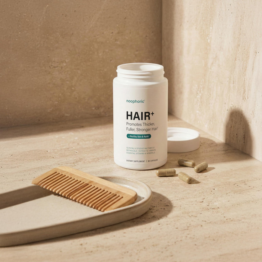 Noophoric Hair Growth Vitamins – Natural Hair Support for Men & Women, 90 Capsules