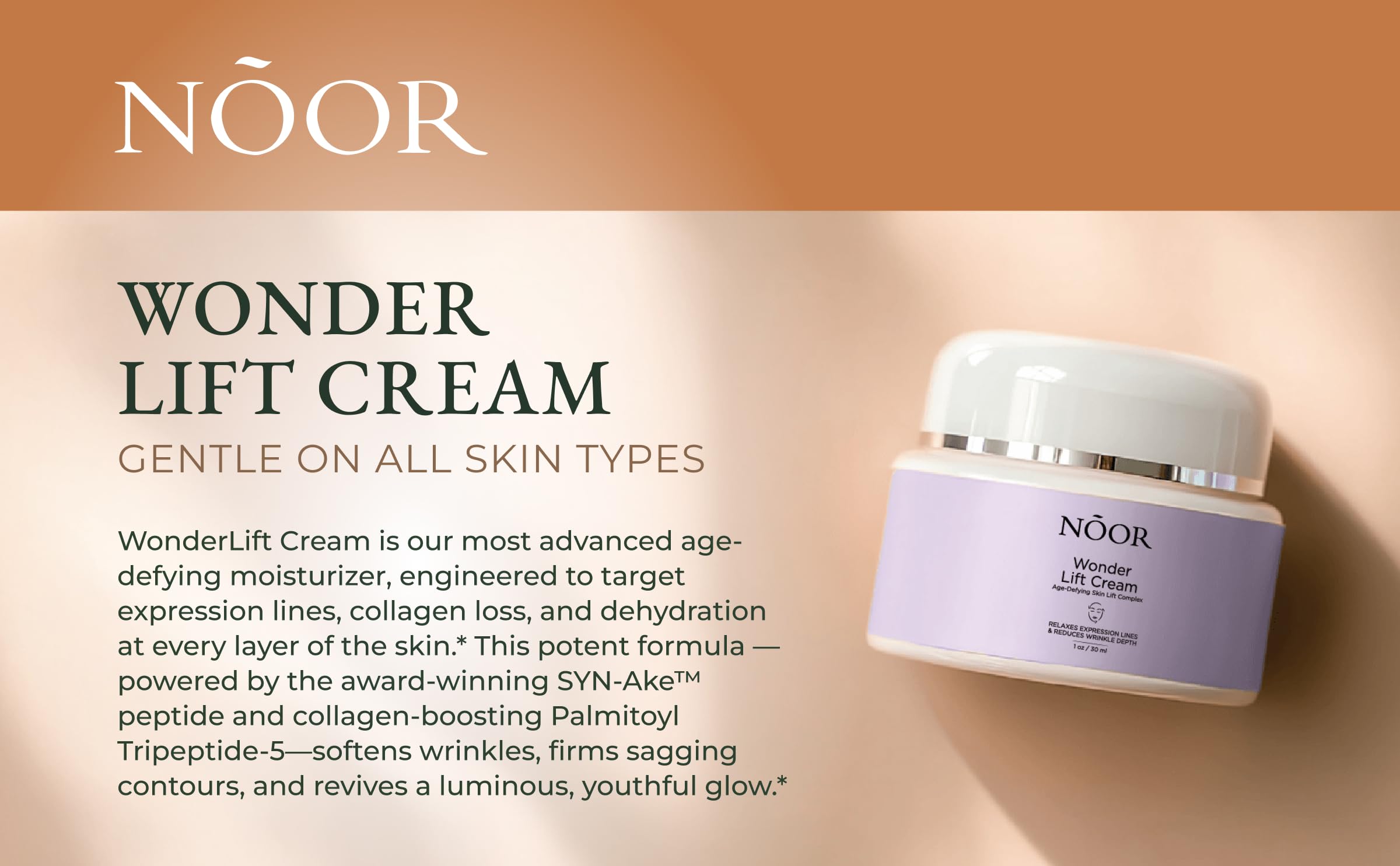 Noor Wonder Lift Cream for Women – Natural Anti-Aging Moisturizer | NOOR HAIR