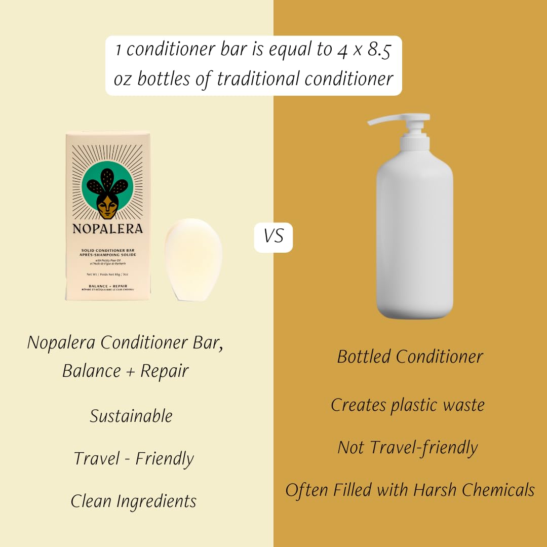 Nopalera Balance Conditioner Bar – Prickly Pear for Oily Hair, pH Balanced