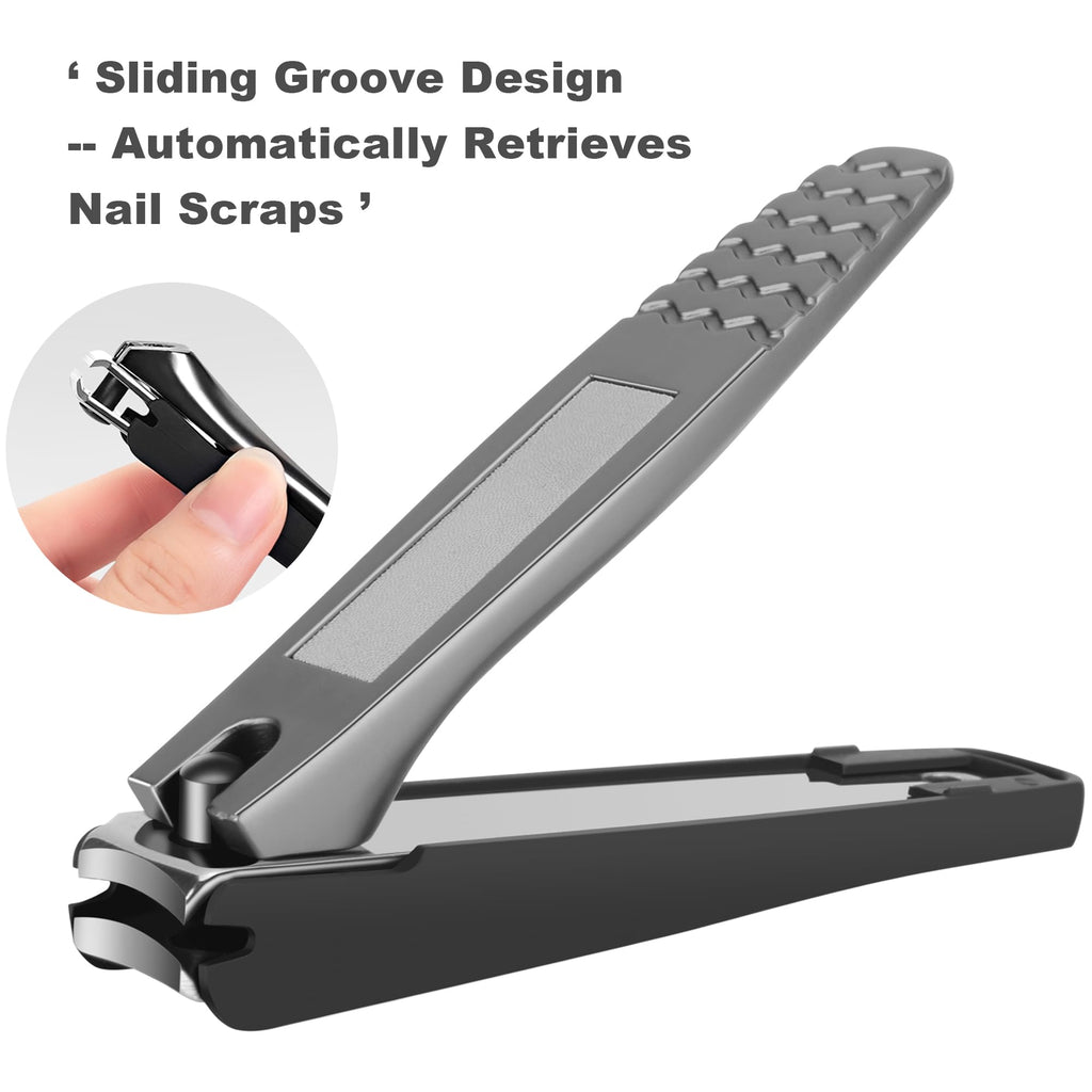 Norchan Large Nail Clippers Set – 5-Piece Heavy-Duty Toenail & Fingernail Clippers with File