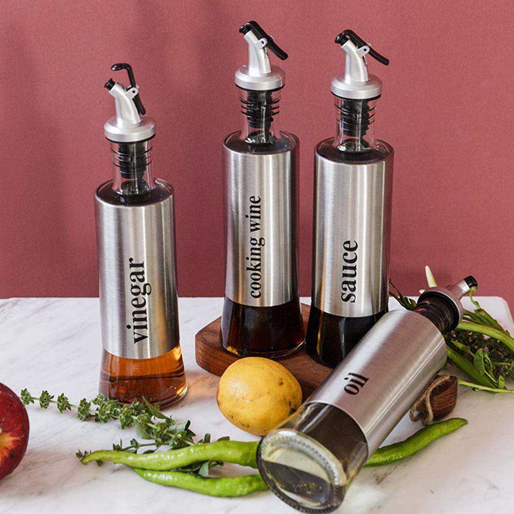 Nordic Condiment Set Of 4 Bottles