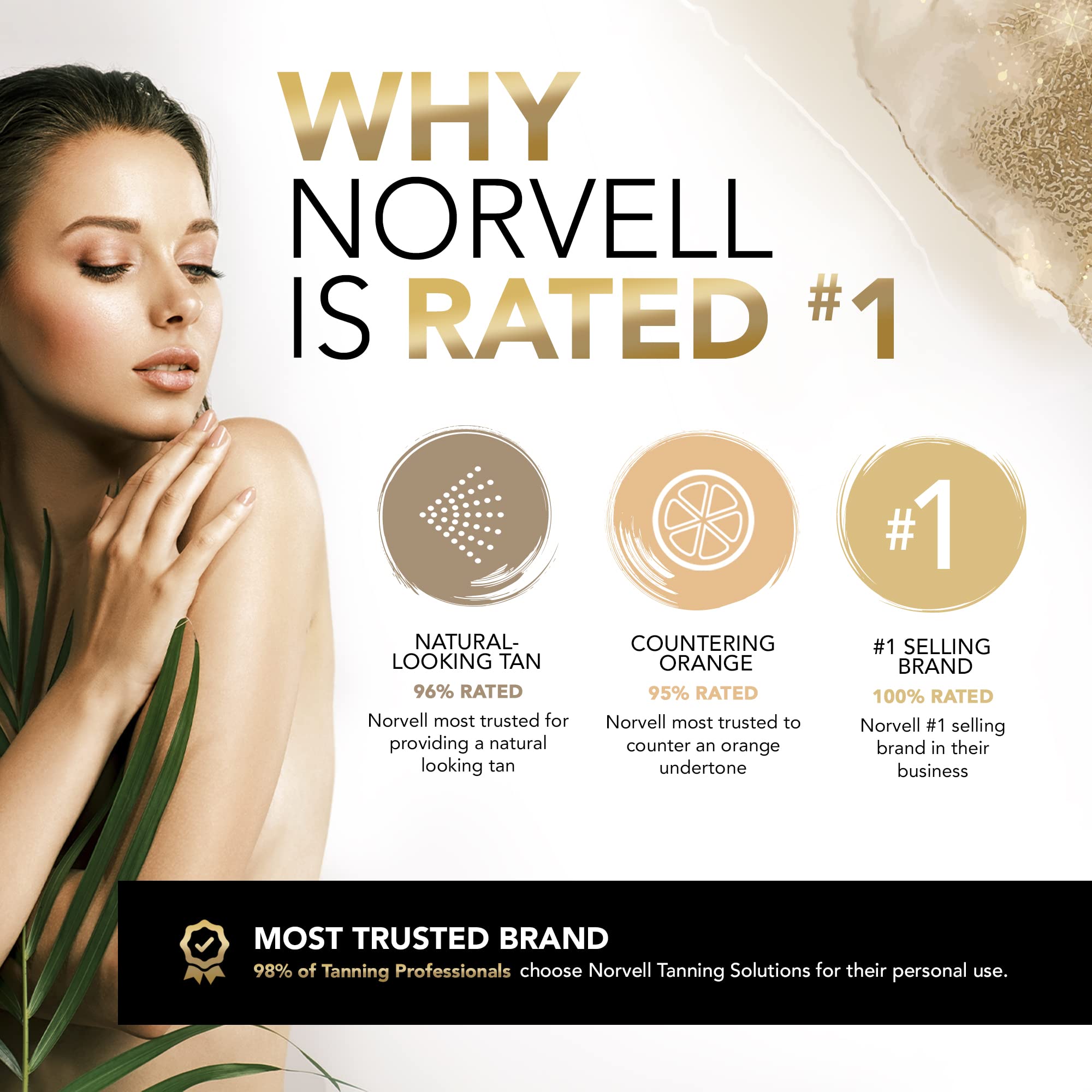 Norvell Cosmo Spray Tan Solution 8 oz – Pro Sunless Tanner with Warm Brown & Cool Violet Undertones