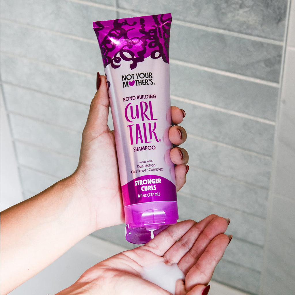 Not Your Mother's Curl Talk Bond Building Shampoo & Conditioner (2-Pack) – 8 fl oz Each – Strengthening Set for Curly Hair
