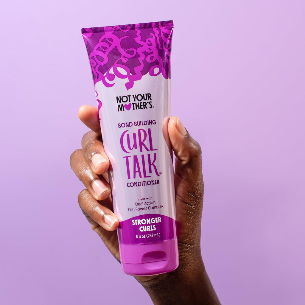 Not Your Mother's Curl Talk Bond Building Shampoo & Conditioner (2-Pack) – 8 fl oz Each – Strengthening Set for Curly Hair