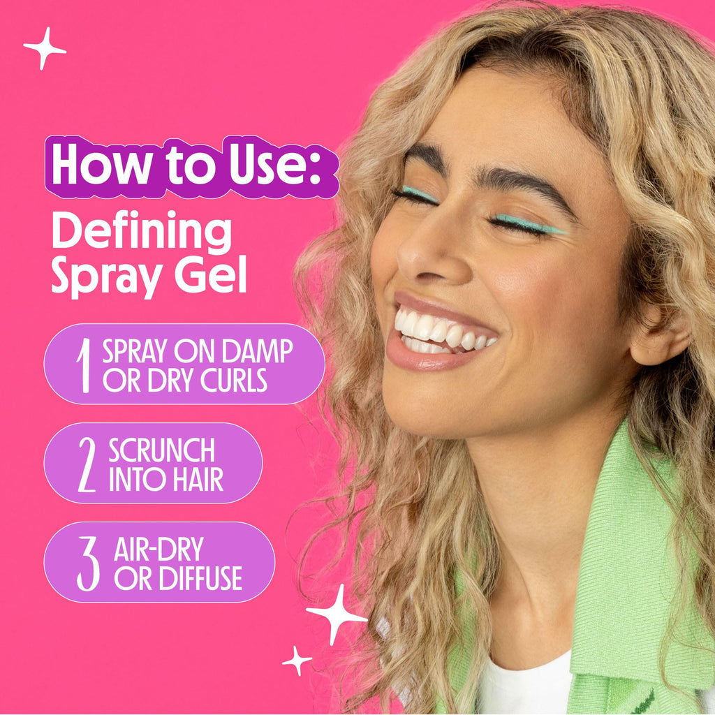 Not Your Mother's Curl Talk Defining Spray Gel & Defining Cream (2-Pack) – Rice Curl Complex