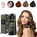Nova Hair Dye Shampoo 3-in-1 – Instant Gray Coverage for Men & Women (200ml Light Brown)