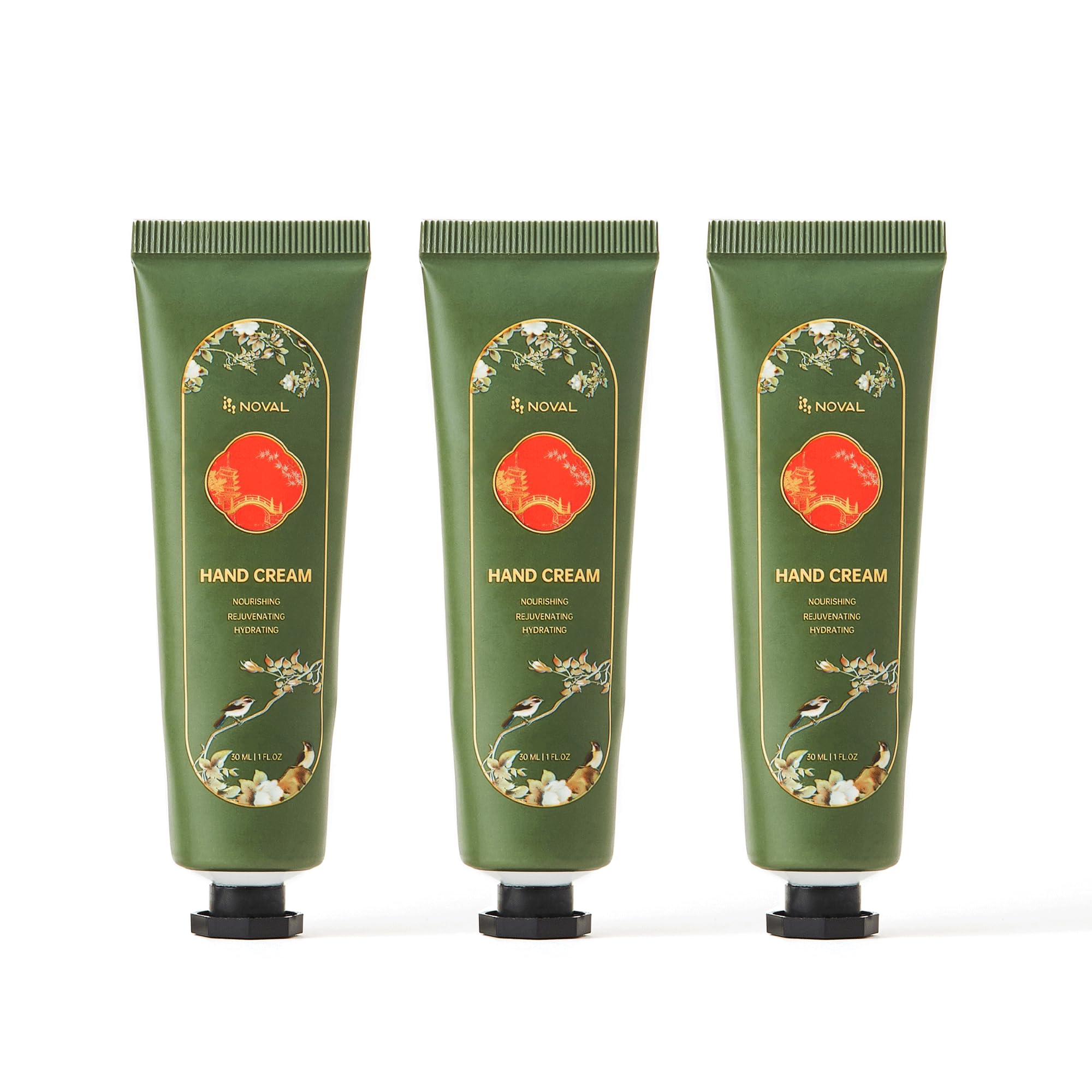 NOVAL Jasmine Hand Cream 10-Pack – Deep Hydration in 30ml Tubes | Non-Greasy, Fast Absorbing