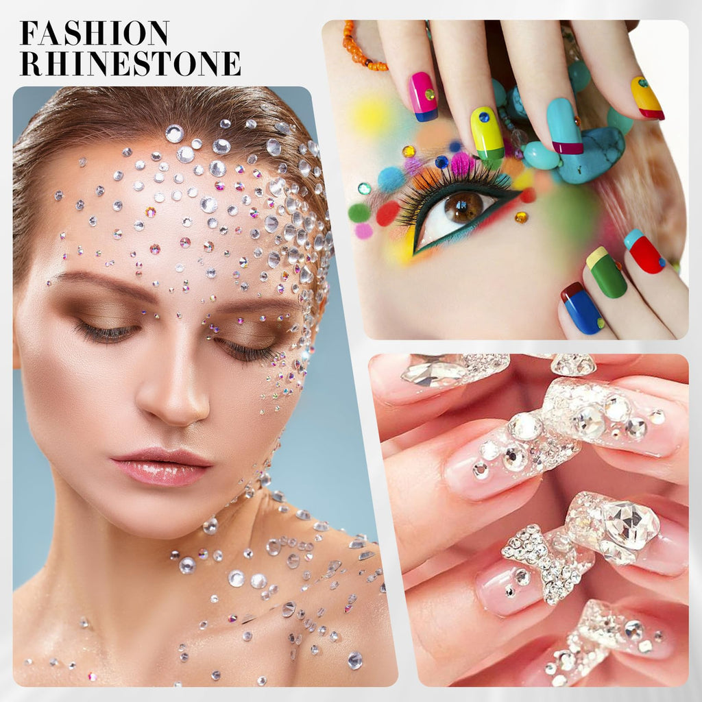 Novani Hyacinth/Orange Rhinestones SS20 4.6–4.8mm – 1440pcs | 2088 Flat Back Crystal Gems for Nail Art & Crafting
