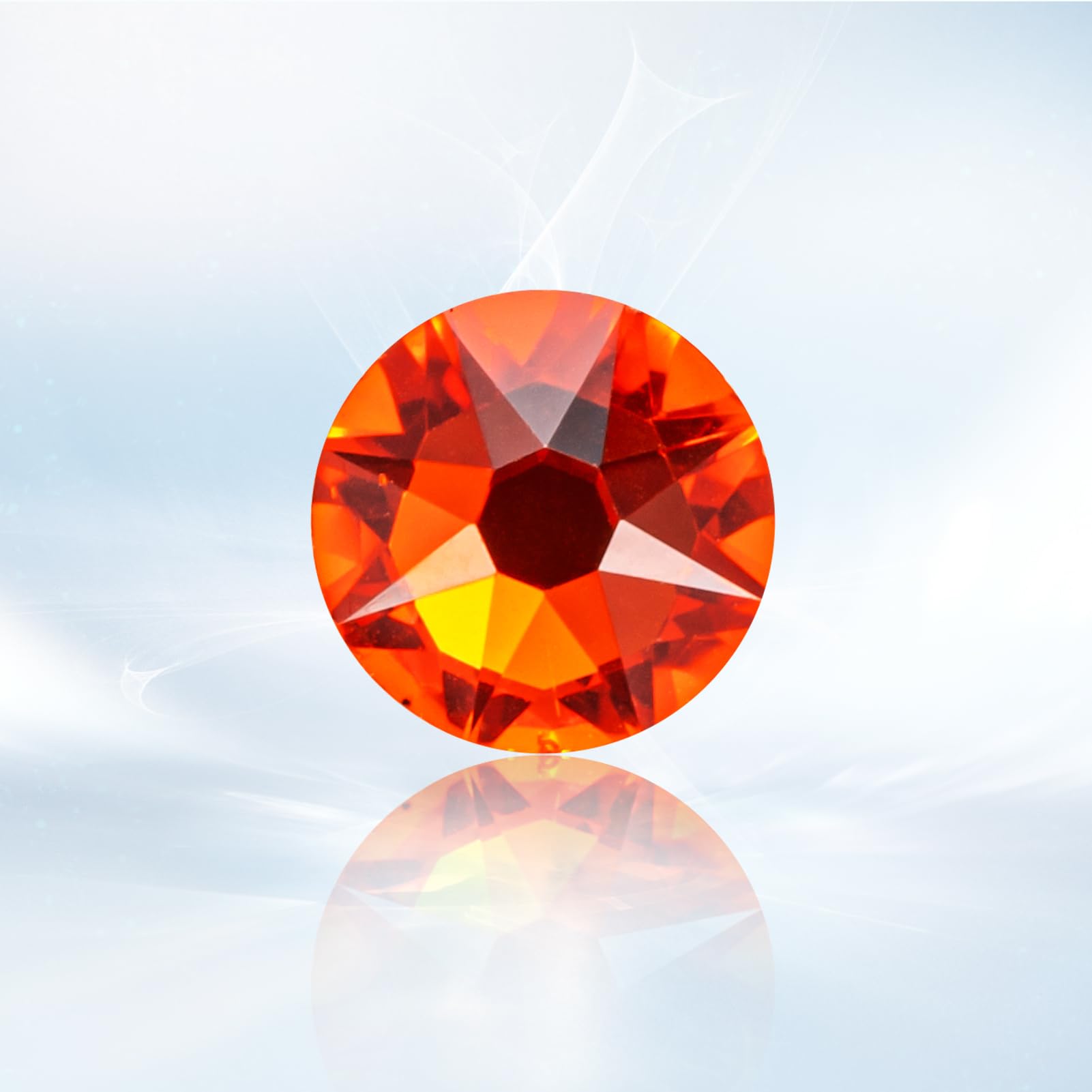 Novani Hyacinth/Orange Rhinestones SS20 4.6–4.8mm – 1440pcs | 2088 Flat Back Crystal Gems for Nail Art & Crafting