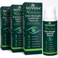 NOVEHA Demodex Eyelid Gel Cleanser - Extra Strength for Demodex, MGD & Dry Eye | 50mL (3 Pack)