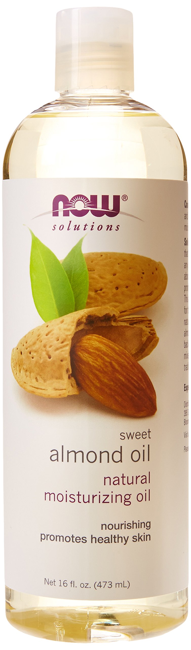 Now Foods Almond Oil, 16 Fl Oz (3-Pack) – Natural Moisturizing Oil for Skin and Hair