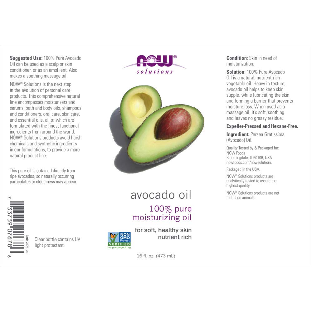 NOW Foods Avocado Oil – 16 fl oz (2 Pack)