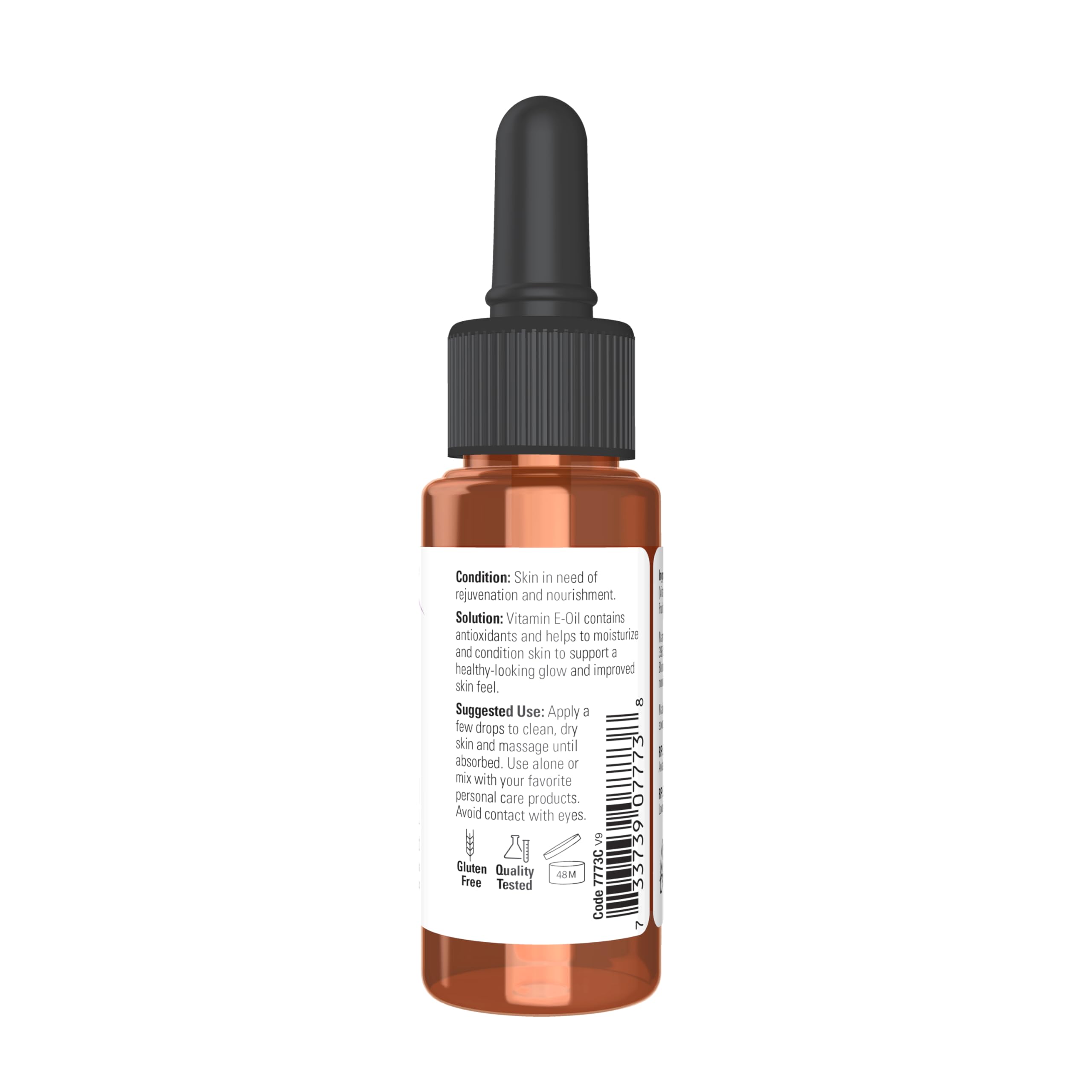 NOW Foods Solutions E-Oil 23,000 IU - Natural Skin Rejuvenation & Moisturizer (1 oz)