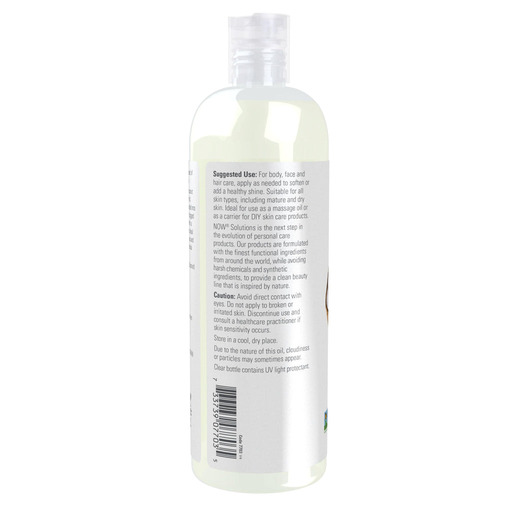 NOW Foods Solutions Liquid Coconut Oil: Light, Nourishing Carrier Oil (16 oz)