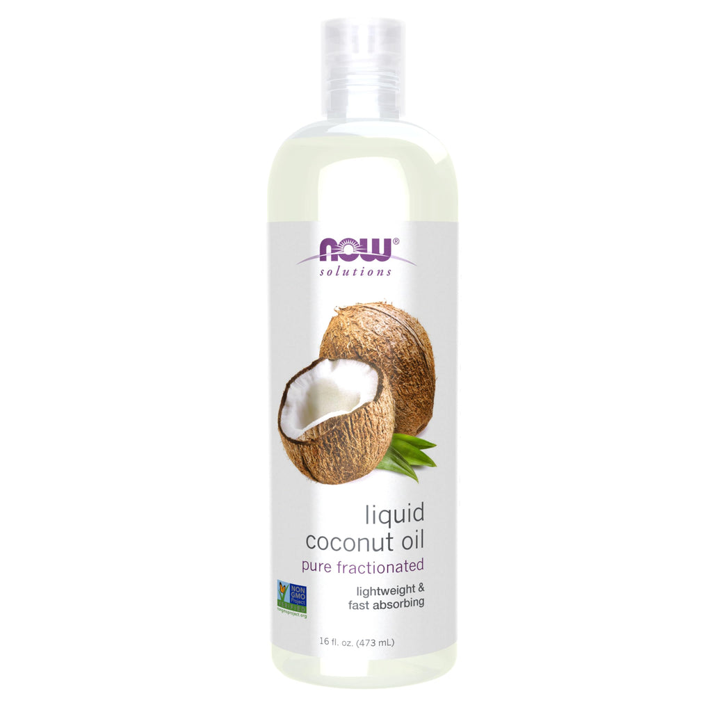 NOW Foods Solutions Liquid Coconut Oil: Light, Nourishing Carrier Oil (16 oz)