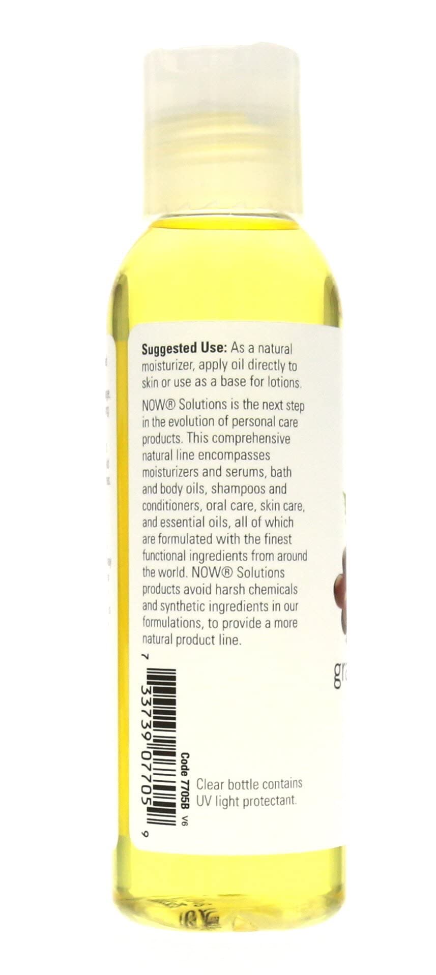 NOW Grape Seed Oil, 4-Ounce (Pack Of 2) – 100% Pure Edible Oil for Cooking & Skin Care