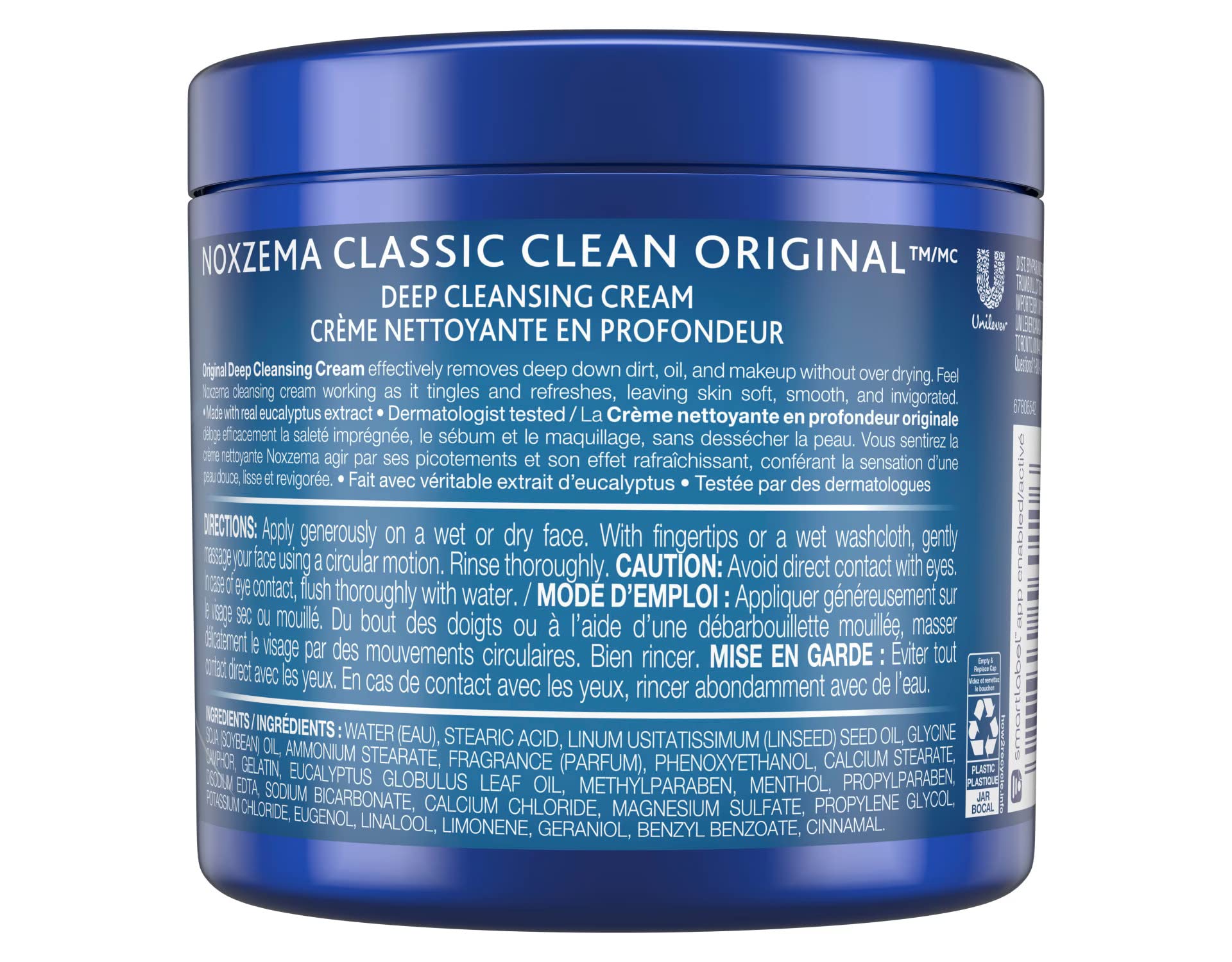 Noxzema Classic Clean Original Deep Cleansing Cream – 12oz Jar (6 Pack) by Noxzema
