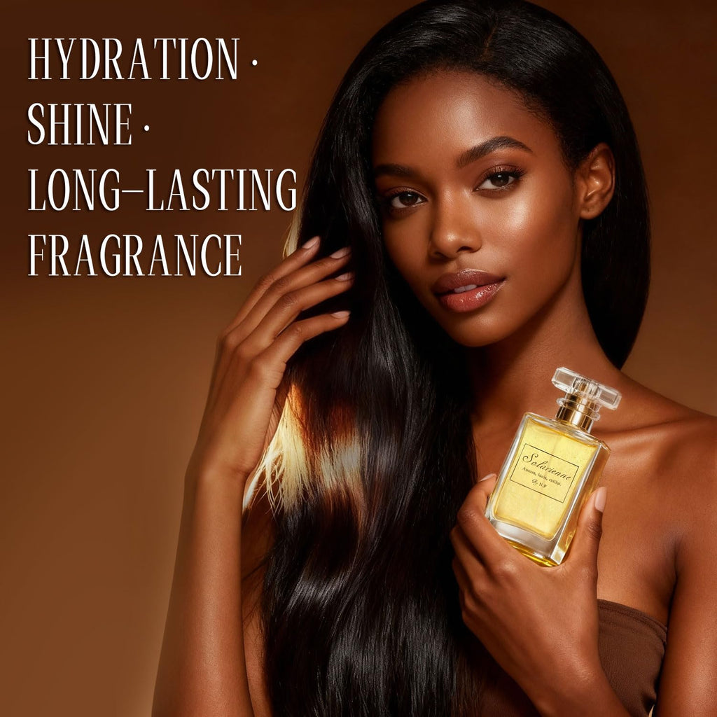 NP NATURES PHILOSOPHY Hair Perfume — Leave-In Serum & Shine Spray, Anti-Frizz, 50ml (Solarienne)